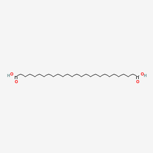 Heptacosanedioic acid chemical structure (CAS 5638-06-2)