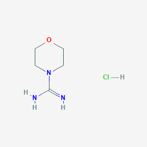 Morpholine-4-carboximidamide hydrochloride chemical structure (CAS 5638-78-8)