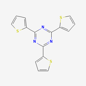 2,4,6-Tri(thiophen-2-yl)-1,3,5-triazine chemical structure (CAS 56382-53-7)