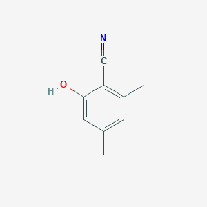 2-Hydroxy-4,6-dimethylbenzonitrile chemical structure (CAS 56396-59-9)