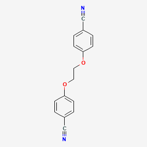 1,2-Bis(4-cyanophenoxy)ethane chemical structure (CAS 56406-20-3)