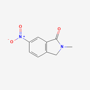 2-MEthyl-6-nitro-isoindolin-1-one chemical structure (CAS 564467-91-0)