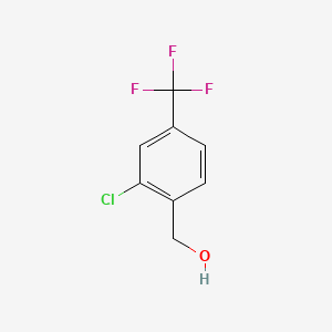 2-Chloro-4-(trifluoromethyl)benzyl alcohol chemical structure (CAS 56456-51-0)