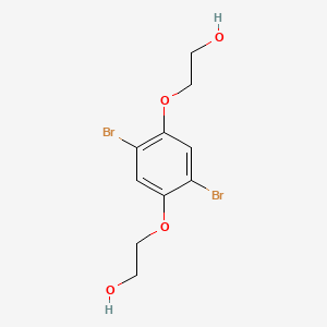 2,2'-((2,5-Dibromo-1,4-phenylene)bis(oxy))bis(ethan-1-ol) chemical structure (CAS 56466-44-5)