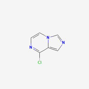 8-Chloroimidazo[1,5-a]pyrazine chemical structure (CAS 56468-23-6)