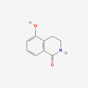 3,4-Dihydro-5-hydroxy-1(2H)-isoquinolinone chemical structure (CAS 56469-02-4)