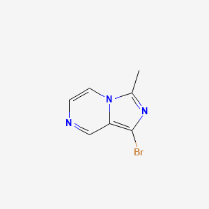 1-Bromo-3-methylimidazo[1,5-a]pyrazine chemical structure (CAS 56481-29-9)