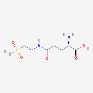 (S)-2-Amino-5-oxo-5-((2-sulfoethyl)amino)pentanoic acid chemical structure (CAS 56488-60-9)