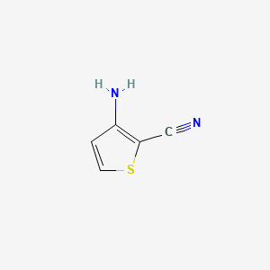 3-Aminothiophene-2-carbonitrile chemical structure (CAS 56489-05-5)