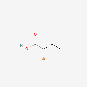 2-Bromo-3-methylbutyricacid chemical structure (CAS 565-74-2)