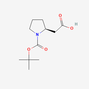 (S)-2-(1-Boc-2-pyrrolidinyl)acetic Acid chemical structure (CAS 56502-01-3)