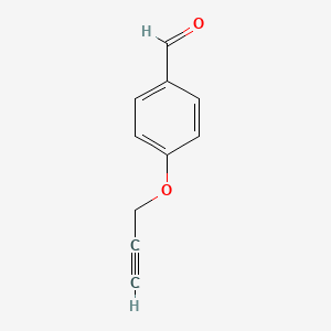4-(Prop-2-yn-1-yloxy)benzaldehyde chemical structure (CAS 5651-86-5)