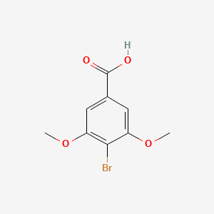 4-Bromo-3,5-dimethoxybenzoic acid chemical structure (CAS 56518-42-4)