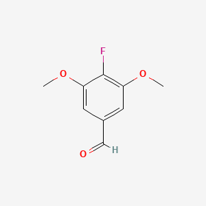4-Fluoro-3,5-dimethoxybenzaldehyde chemical structure (CAS 56518-54-8)