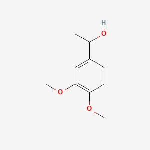 1-(3,4-Dimethoxyphenyl)ethanol chemical structure (CAS 5653-65-6)