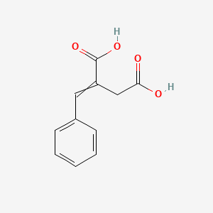 2-(Phenylmethylene)butanedioic acid chemical structure (CAS 5653-88-3)