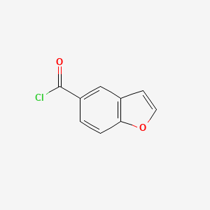 Benzofuran-5-carbonyl chloride chemical structure (CAS 56540-70-6)