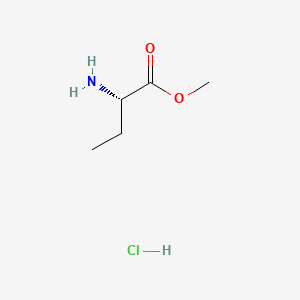 (S)-Methyl 2-aminobutanoate hydrochloride chemical structure (CAS 56545-22-3)