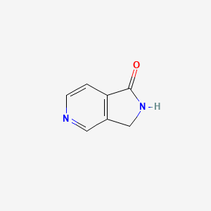 2,3-Dihydro-1H-pyrrolo[3,4-c]pyridin-1-one chemical structure (CAS 5655-00-5)
