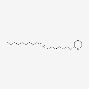 2-(Heptadec-7-yn-1-yloxy)tetrahydro-2H-pyran chemical structure (CAS 56599-50-9)