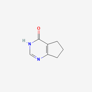 6,7-Dihydro-3H-cyclopenta[d]pyrimidin-4(5H)-one chemical structure (CAS 5661-01-8)