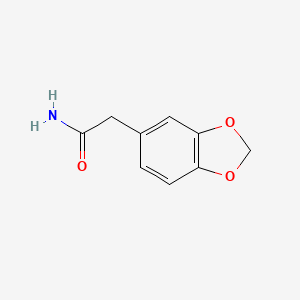 2-(2H-1,3-Benzodioxol-5-yl)acetamide chemical structure (CAS 5661-47-2)
