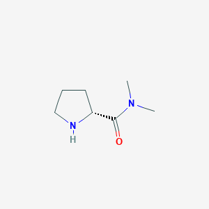 (2R)-N,N-Dimethylpyrrolidine-2-carboxamide chemical structure (CAS 566159-08-8)
