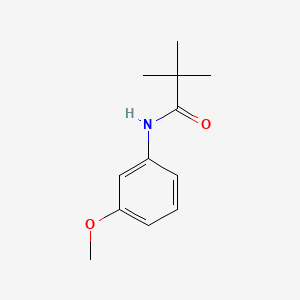 N-(3-Methoxyphenyl)pivalamide chemical structure (CAS 56619-93-3)