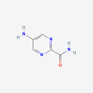 5-Aminopyrimidine-2-carboxamide chemical structure (CAS 56621-97-7)