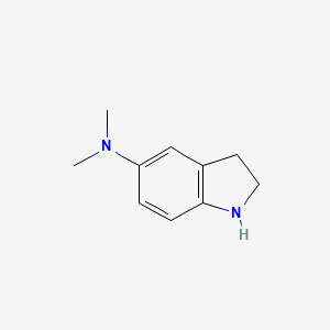 N,N-Dimethylindolin-5-amine chemical structure (CAS 56632-38-3)