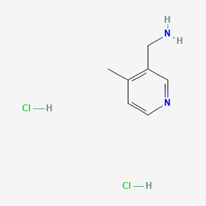(4-Methylpyridin-3-yl)methanamine dihydrochloride chemical structure (CAS 56635-11-1)