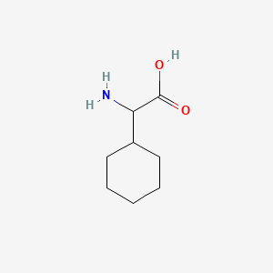2-Amino-2-cyclohexylacetic acid chemical structure (CAS 5664-29-9)