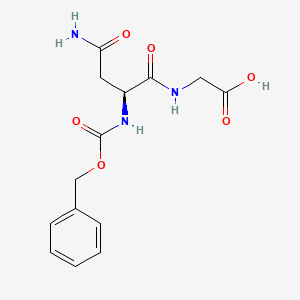((Benzyloxy)carbonyl)-L-asparaginylglycine chemical structure (CAS 56675-97-9)