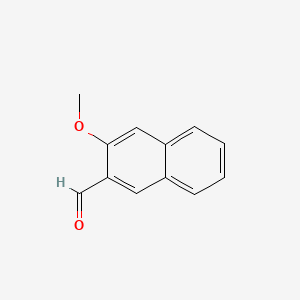 3-Methoxy-2-naphthaldehyde chemical structure (CAS 56679-88-0)