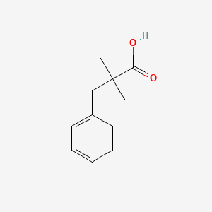 2,2-Dimethyl-3-phenylpropanoic acid chemical structure (CAS 5669-14-7)