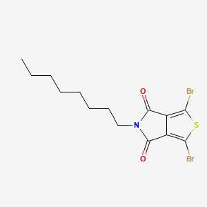 1,3-Dibromo-5-octyl-4H-thieno[3,4-c]pyrrole-4,6(5H)-dione chemical structure (CAS 566939-58-0)