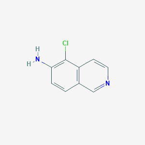 5-Chloroisoquinolin-6-amine chemical structure (CAS 566943-99-5)
