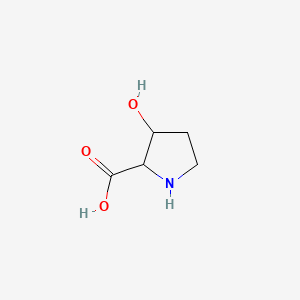 3-Hydroxypyrrolidine-2-carboxylic acid chemical structure (CAS 567-36-2)