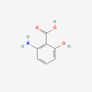2-Amino-6-hydroxybenzoic acid chemical structure (CAS 567-62-4)