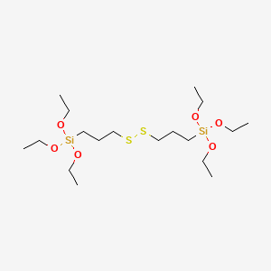 4,4,13,13-Tetraethoxy-3,14-dioxa-8,9-dithia-4,13-disilahexadecane chemical structure (CAS 56706-10-6)