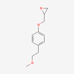 2-((4-(2-Methoxyethyl)phenoxy)methyl)oxirane chemical structure (CAS 56718-70-8)