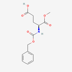 (S)-4-(((Benzyloxy)carbonyl)amino)-5-methoxy-5-oxopentanoic acid chemical structure (CAS 5672-83-3)