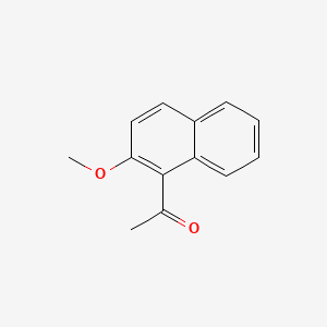 1-(2-Methoxynaphthalen-1-yl)ethanone chemical structure (CAS 5672-94-6)