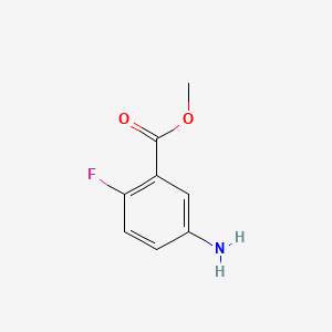 Methyl 5-amino-2-fluorobenzoate chemical structure (CAS 56741-34-5)