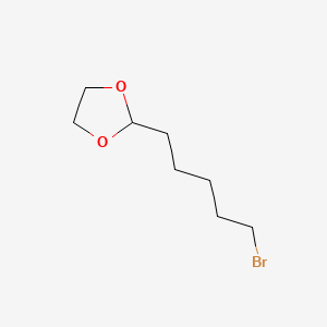 2-(5-Bromopentyl)-1,3-dioxolane chemical structure (CAS 56741-68-5)