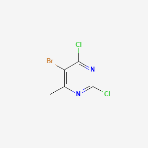 5-Bromo-2,4-dichloro-6-methylpyrimidine chemical structure (CAS 56745-01-8)