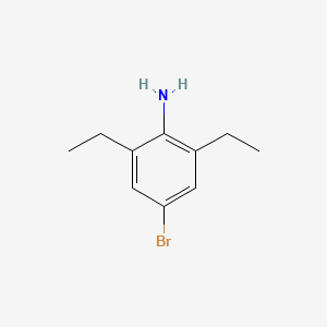 4-Bromo-2,6-diethylaniline chemical structure (CAS 56746-19-1)