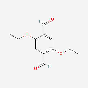 1,4-Benzenedicarboxaldehyde, 2,5-diethoxy- chemical structure (CAS 56766-03-1)
