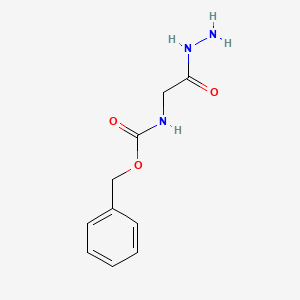 Benzyl (2-hydrazinyl-2-oxoethyl)carbamate chemical structure (CAS 5680-83-1)