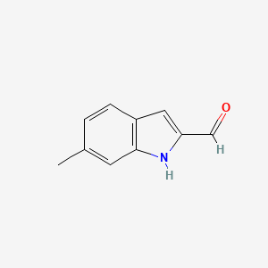 6-Methyl-1H-indole-2-carbaldehyde chemical structure (CAS 56813-20-8)